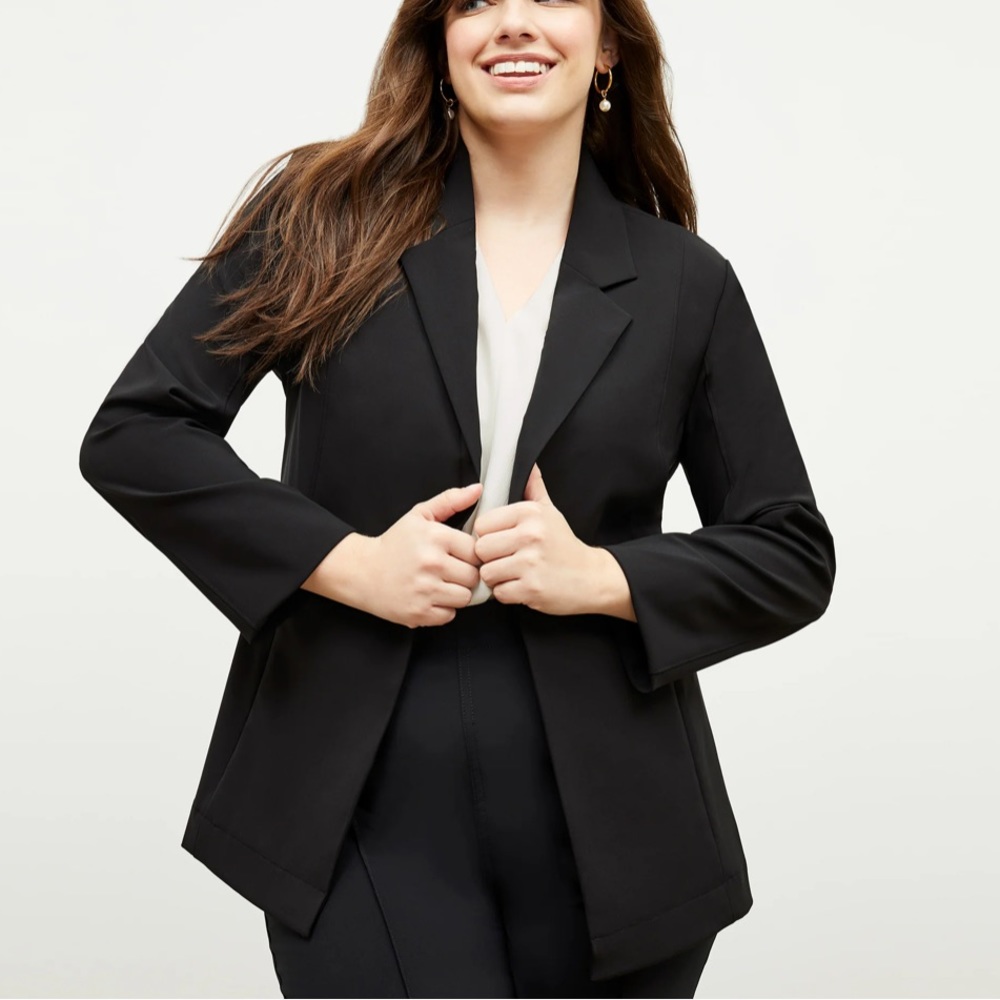 NWT MM Lafleur Moreland Origami Suiting Blazer Jacket Black 12